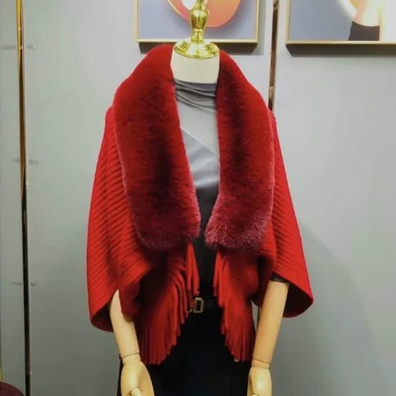 KnittingShawl - Stickad, varm sjal till vintern